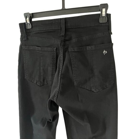 Rag & Bone Nina High waisted ankle cigarette Jeans Black Size 25 size 0 / 2 - Picture 7 of 16